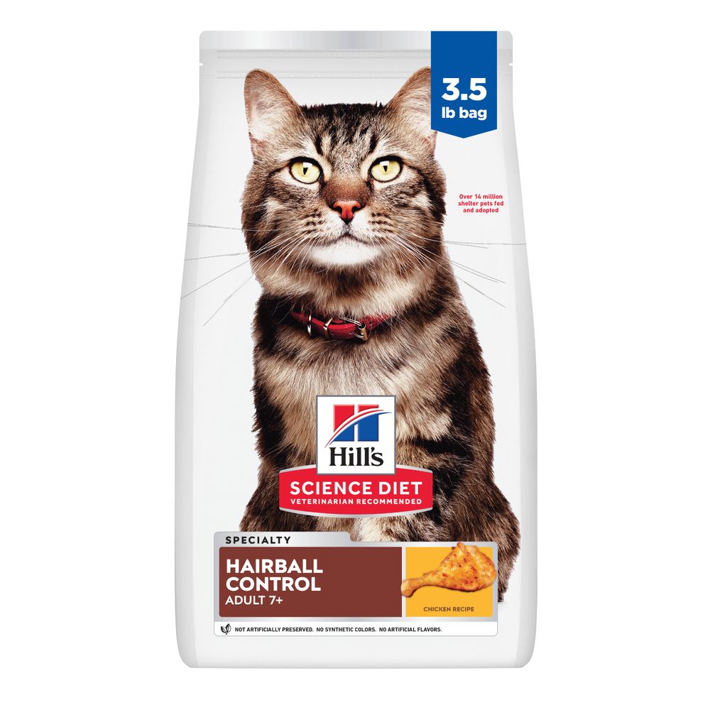 Senior 7+ Hairball Control Cat Food